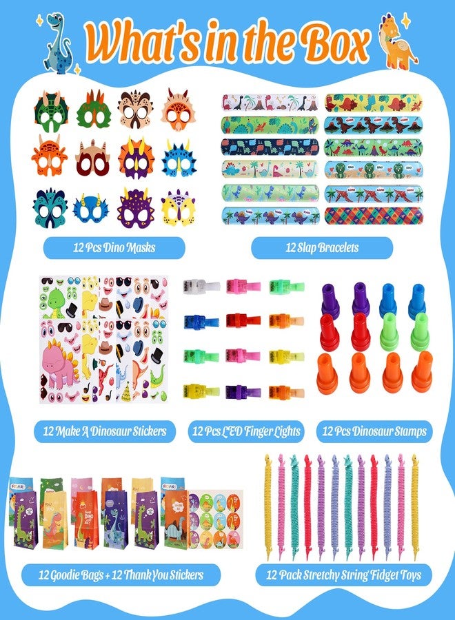 ROTEL Dinosaur Party Favors 12 Kids Set,Return Gifts for Dinosaur Birthday Party Supplies,Goodie Bags & Game Prizes for Kids,Dino Themed Parties Decorations Gifts,School Classroom Rewards Toys - Image 2