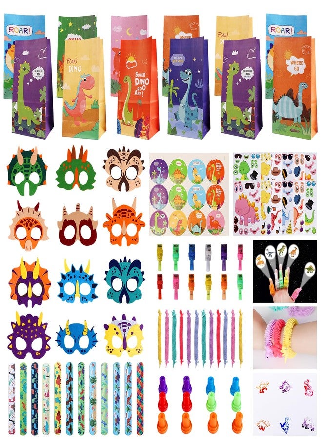 ROTEL Dinosaur Party Favors 12 Kids Set,Return Gifts for Dinosaur Birthday Party Supplies,Goodie Bags & Game Prizes for Kids,Dino Themed Parties Decorations Gifts,School Classroom Rewards Toys - Image 1