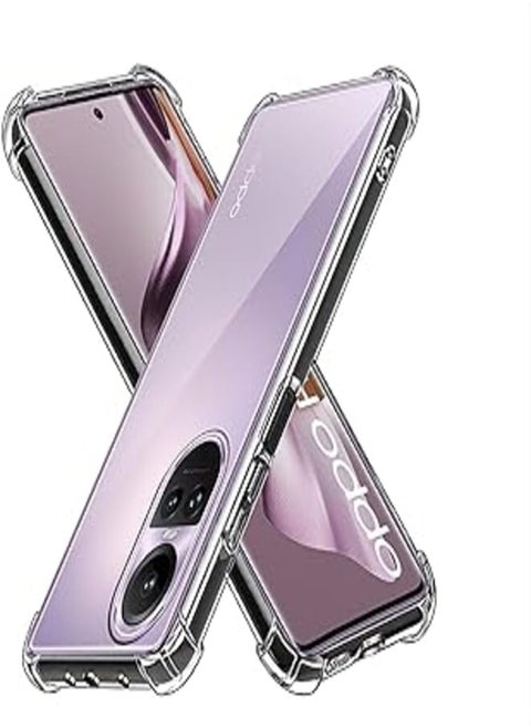 (Oppo Reno 10 5G) جراب لهاتف Oppo Reno 10 5G جراب شفاف متدرج ناعم من مادة TPU مضاد للخدش ومضاد للصدمات