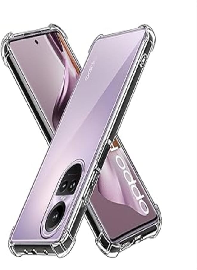 Generic - (Oppo Reno 10 5G) جراب لهاتف Oppo Reno 10 5G جراب شفاف متدرج ناعم من مادة TPU مضاد للخدش ومضاد للصدمات - Image 1