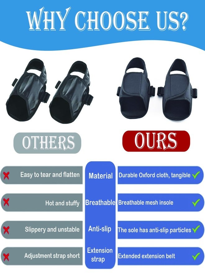 AUSTYLCO Wheelchair Restraint Shoes Prevent The Foot from Falling Off The Footrest Adjustable & Easy to Wear,Wheelchair Shoe Holder Straps for Disabled & Rehabilitation Patients - Image 4