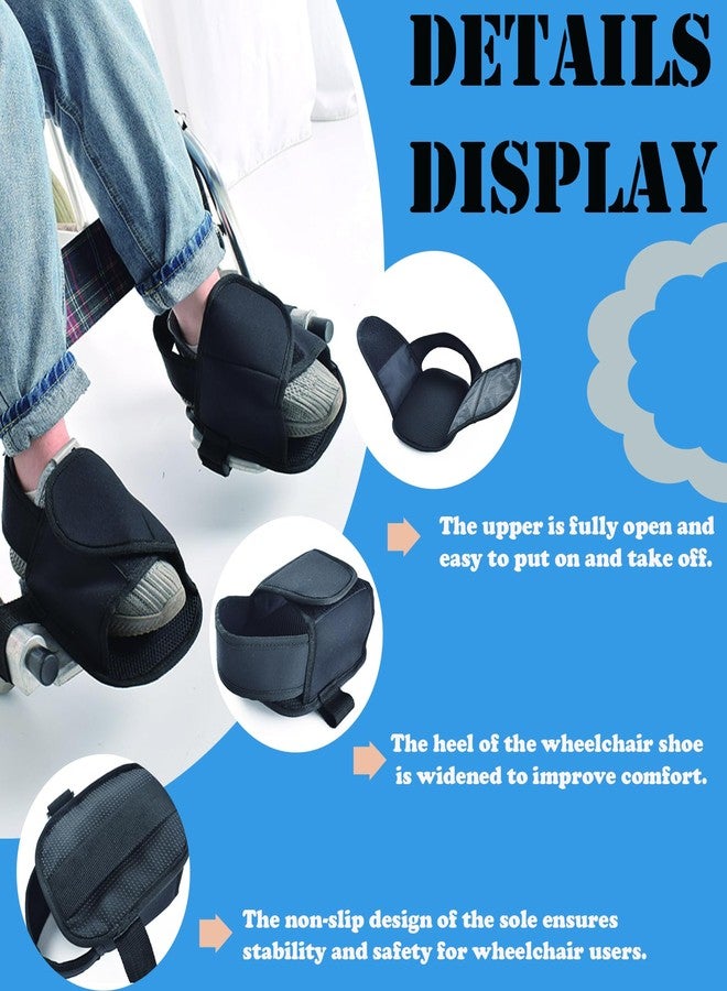 AUSTYLCO Wheelchair Restraint Shoes Prevent The Foot from Falling Off The Footrest Adjustable & Easy to Wear,Wheelchair Shoe Holder Straps for Disabled & Rehabilitation Patients - Image 2