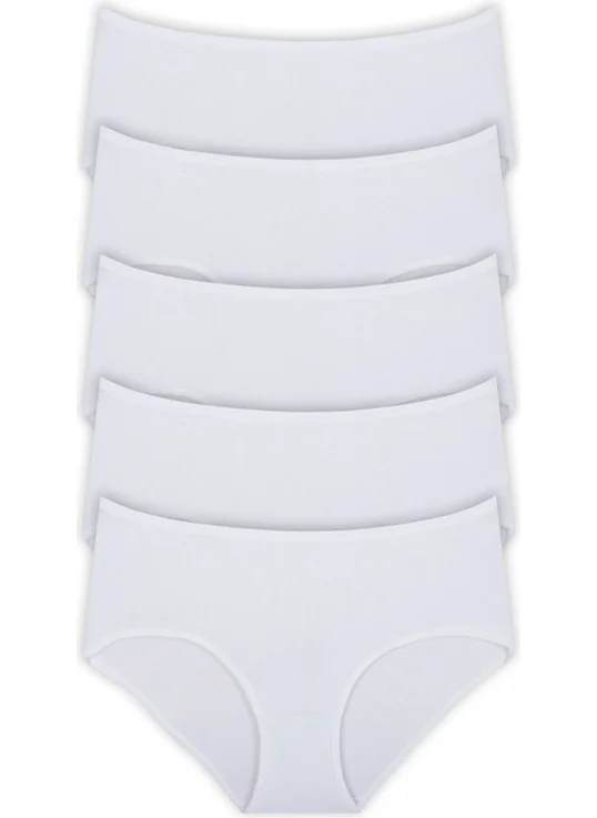 Hepsine Rakip Competing All 5 Women's High Waist Panties Elastane Cotton Thin Elastic Quality