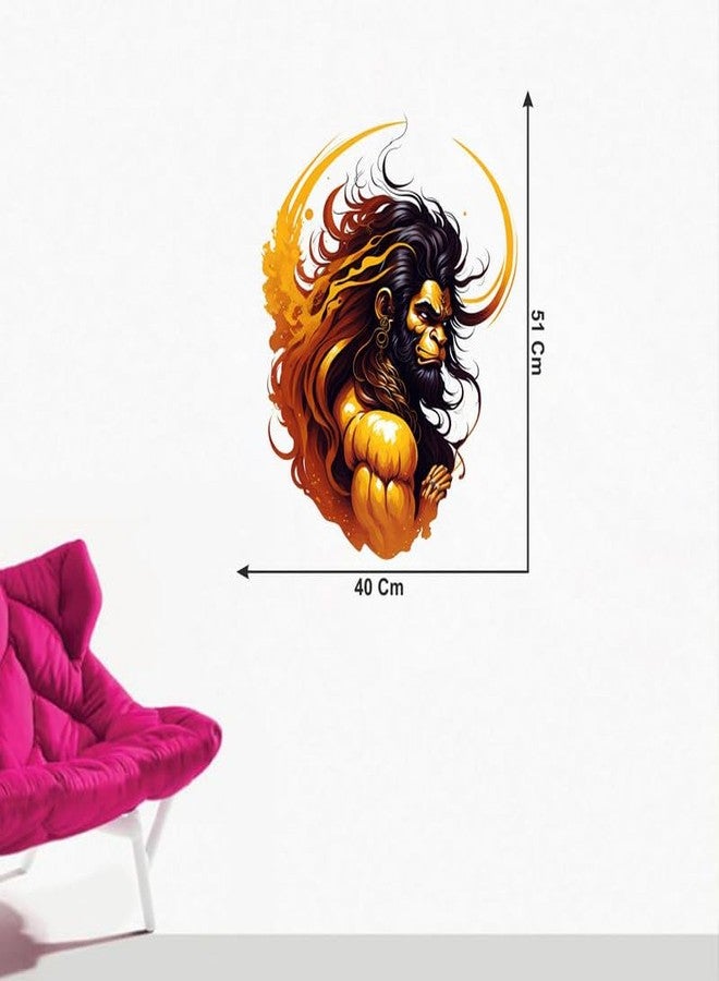 Sticker Studio Hanumanji PVC Vinyl,Wall Sticker for Home Decor - Ideal for Living Room, Bedroom, Hall, Kids Room, Play Room (Size -50 cm x 40 cm) - Image 3