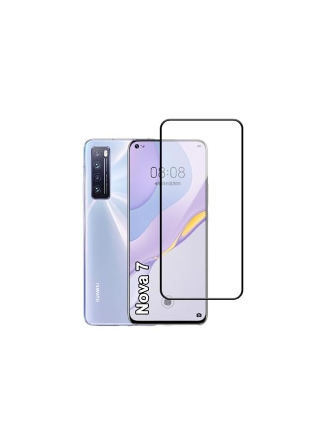 PROMASS Screen Protector For Huawei Nova 7 9H Hardness Tempered Glass Film, Bubble Free Easy Installation, Full Coverage, Anti Scratch And Touch Sensitive - Image 1