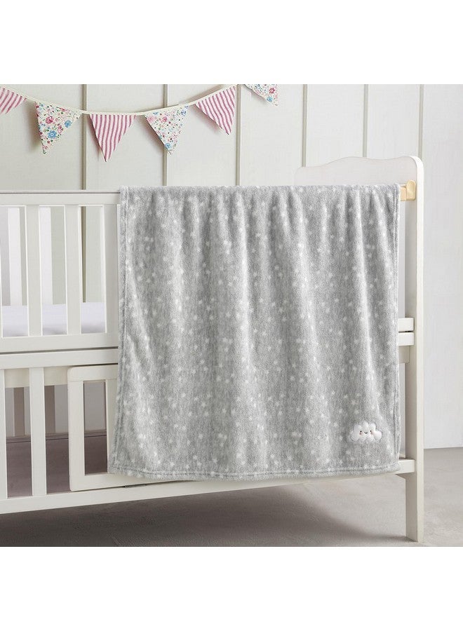 CREVENT 30''X40'' Cute Cozy Fluffy Warm Baby Blanket for Boys Infants Toddlers' Bedding Crib Cot Stroller, Baby Shower Birthday Newborn's Gift - Grey Cloud - Image 2