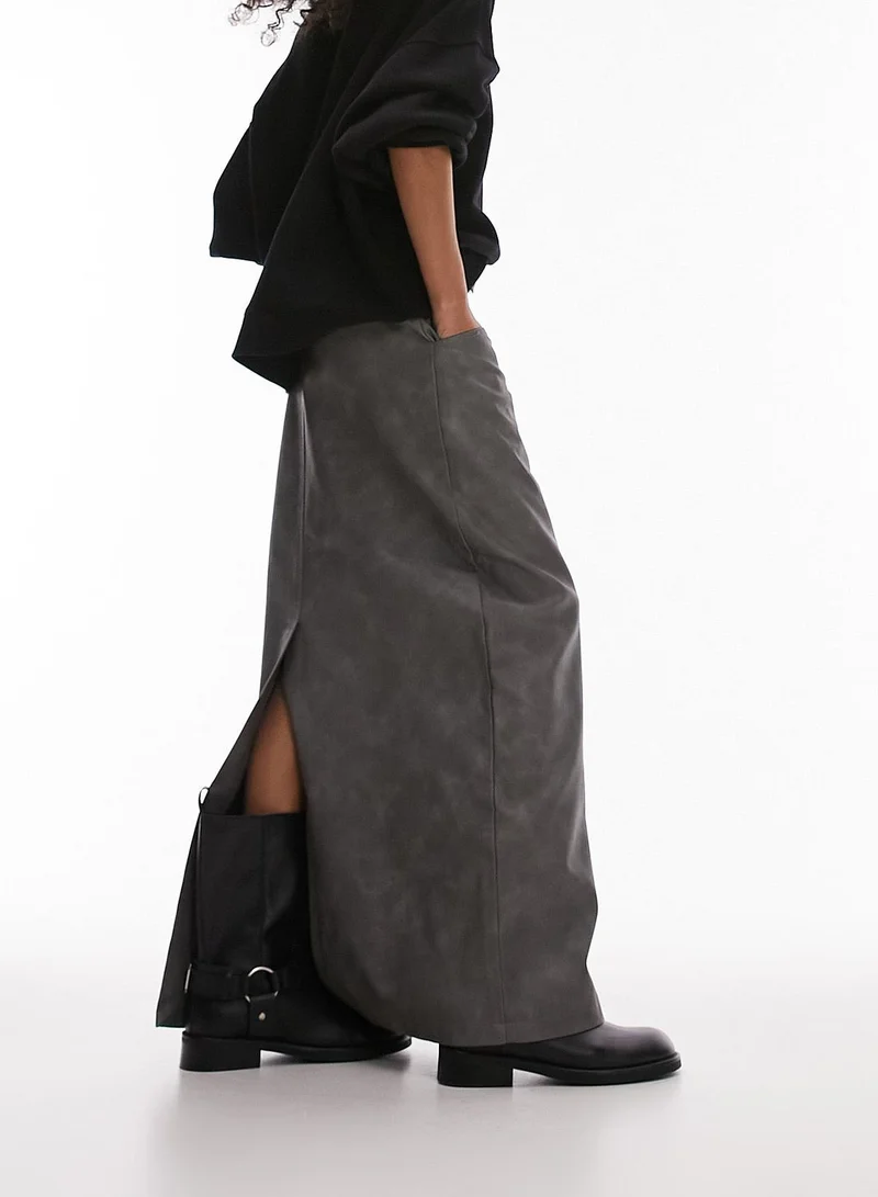 TOPSHOP Belted Pocket Detail Skirt