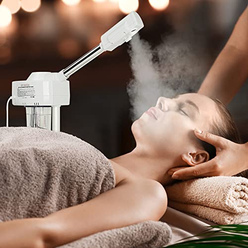 Nova Microdermabrasion Professional Facial Steamer On Wheels Ionic Ozone with Hot Mist Function Stand Facial Steamer for Personal Home Salon Spa Skin Cleaning - Image 3