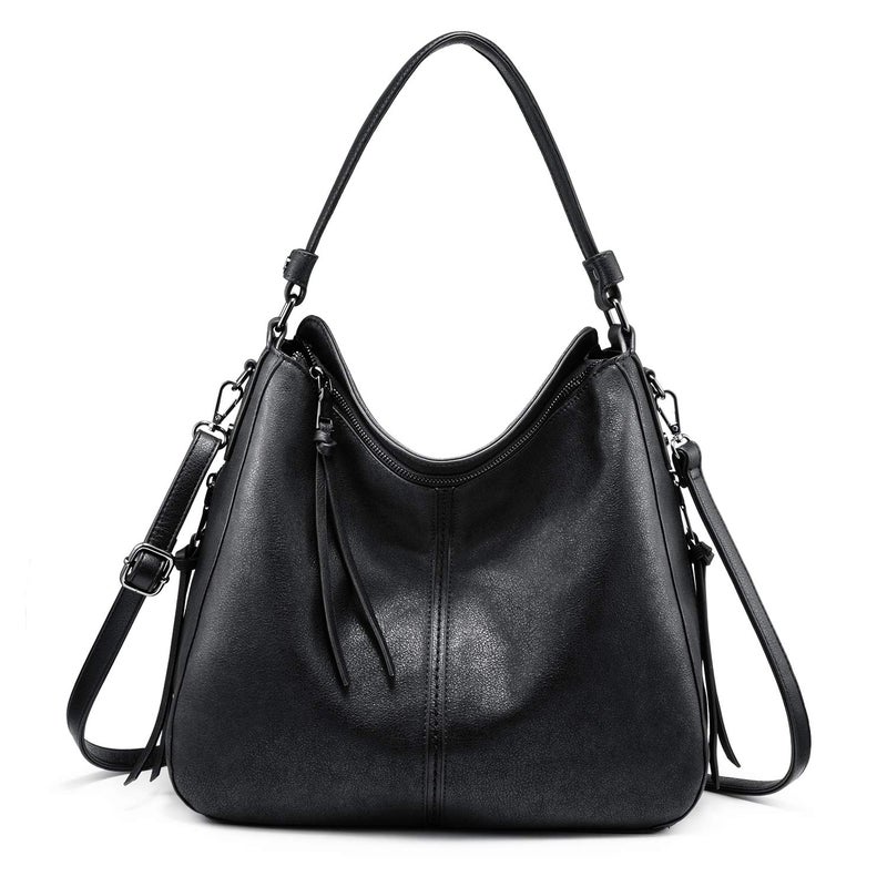 Realer Handbags for Women Large Designer Ladies Hobo bag Bucket Purse Faux Leather - Image 1