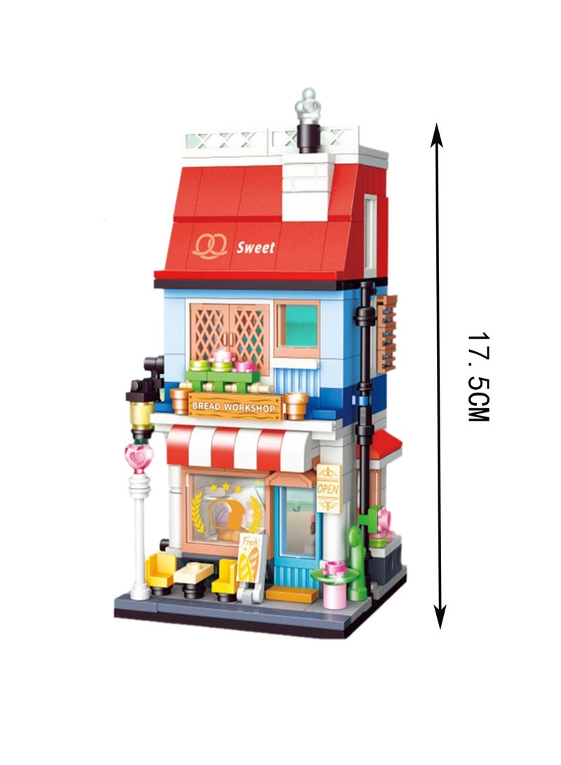 Wheat Bakery 270pcs, Street View House Set Building Block Toys, Educational Assembly Model Gift For Children - Image 2