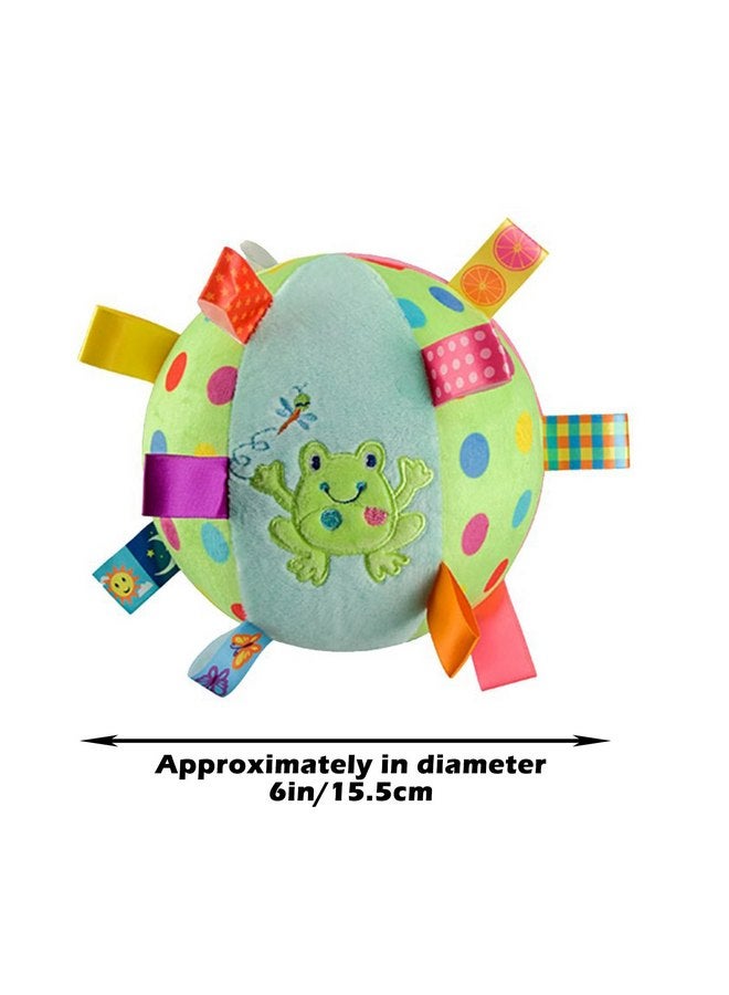 Inchant Baby Balls Soft Plush Rattle Comforter Toy - Kids Infant Early Educational Plush Tag Baby Ball for Ages 6 Months to 1, 2 Year Old boy and Girls - Image 3