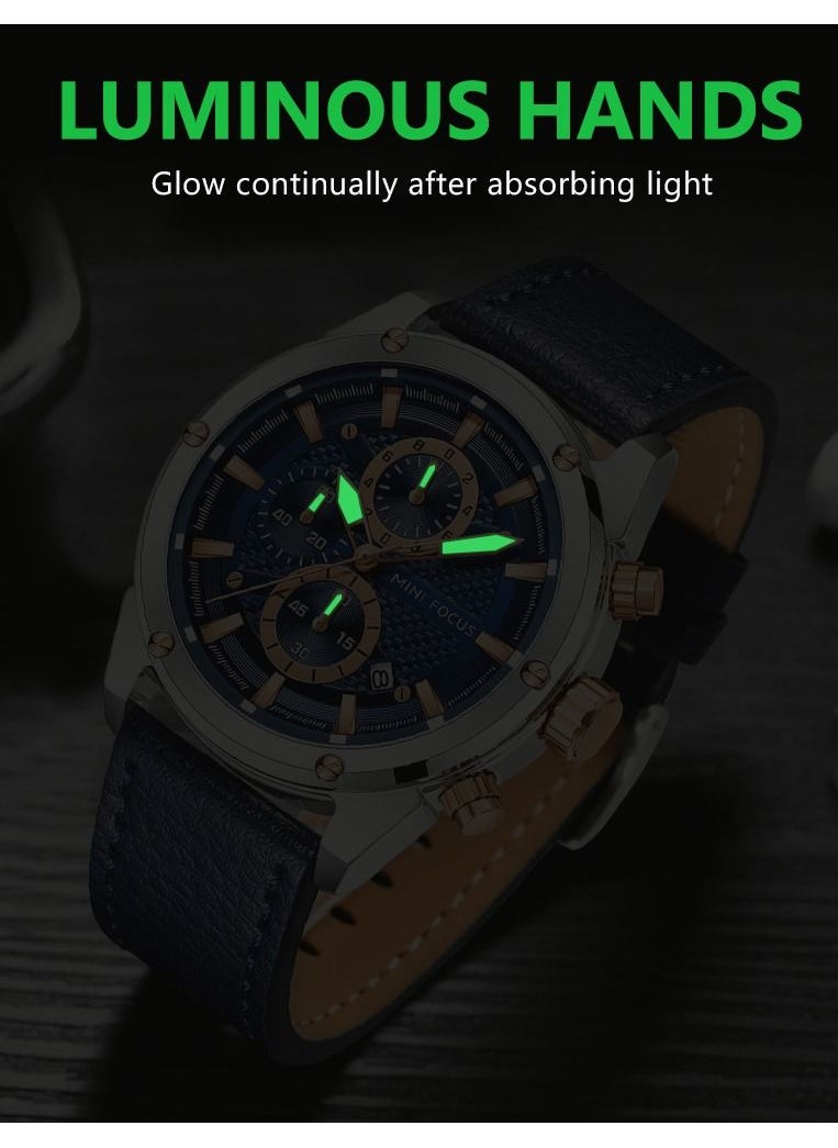 Men's Quartz Wrist Watch Leather Strap -Blue - pzsku/ZD9FEBF833A13ABE30438Z/45/_/1693385120/ba86b23c-c7cf-4112-abdc-57212aa1f08d