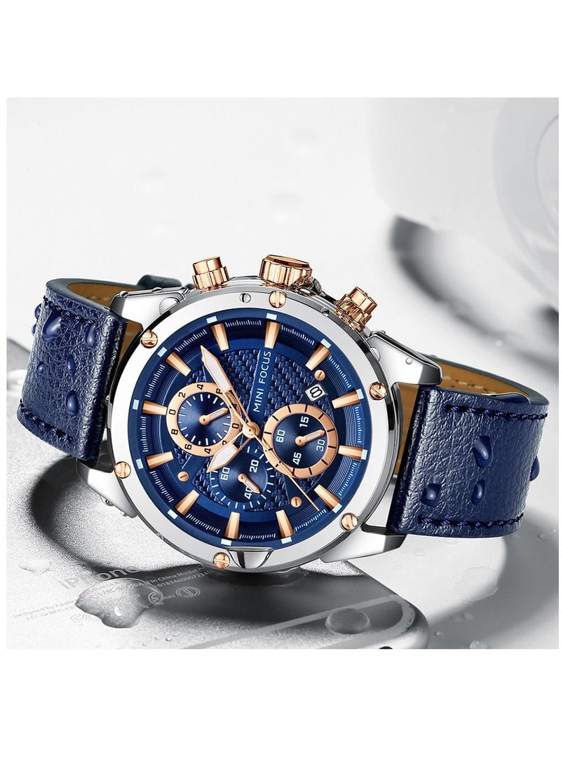 Men's Quartz Wrist Watch Leather Strap -Blue - pzsku/ZD9FEBF833A13ABE30438Z/45/_/1693385121/a0133b7a-fedb-42a0-a87f-84de20978fef
