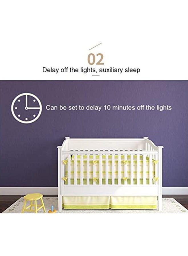 Loquat LED Remote Control USB Charging Night Light White 8.2 x 8.2 x 1.7cm - Image 3