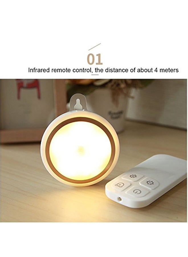 Loquat LED Remote Control USB Charging Night Light White 8.2 x 8.2 x 1.7cm - Image 2