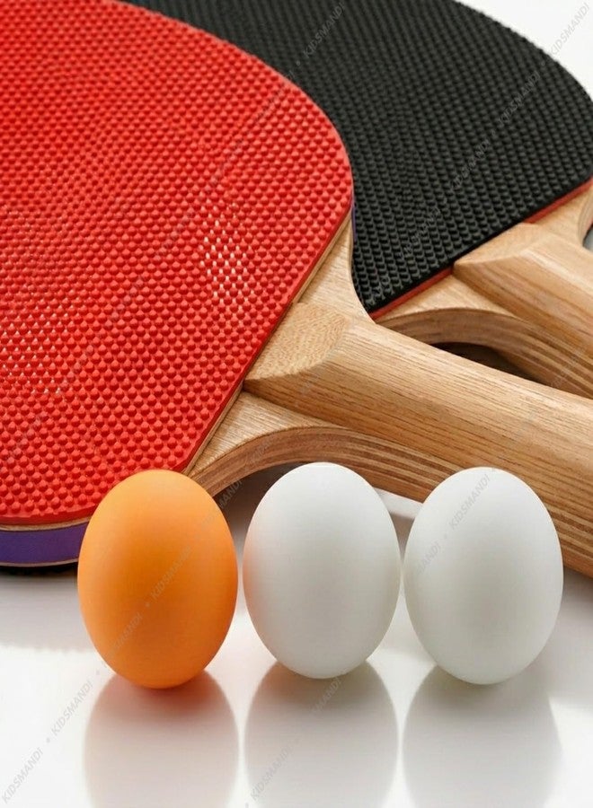 Kids Mandi® Table Tennis Set: 2 Premium Wooden Bats & 3 High-Bounce Balls. Portable Indoor Sports Training Kit for Kids & Beginners. Professional Wooden Paddles. Perfect Screen-Free Time - Image 5