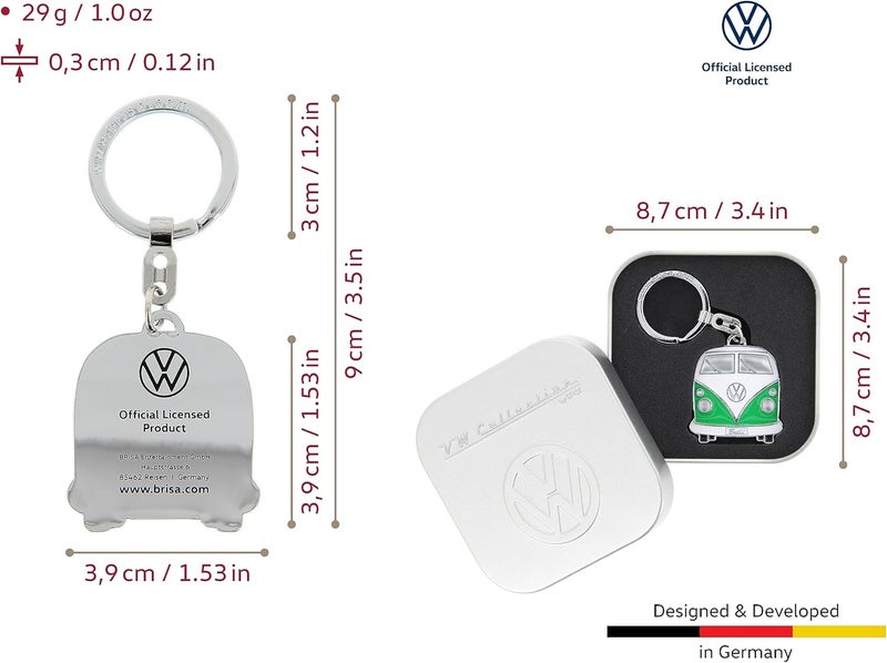 Brisa VW Collection - Volkswagen T1 Camper Van Key Ring in Gift Tin - Image 3