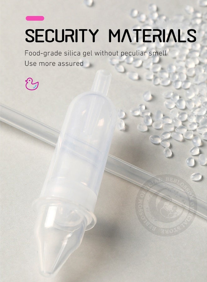 بيبلوسوم جهاز شفط مخاط الأنف للأطفال - شفاط أنف يدوي يعمل بالضغط السلبي، منظف احتقان الأنف مضاد للارتجاع للأطفال حديثي الولادة والأطفال الصغار (وردي) - Image 5