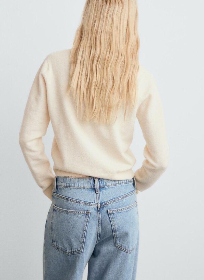 MANGO V-neck wool-blend cardigan - Image 2