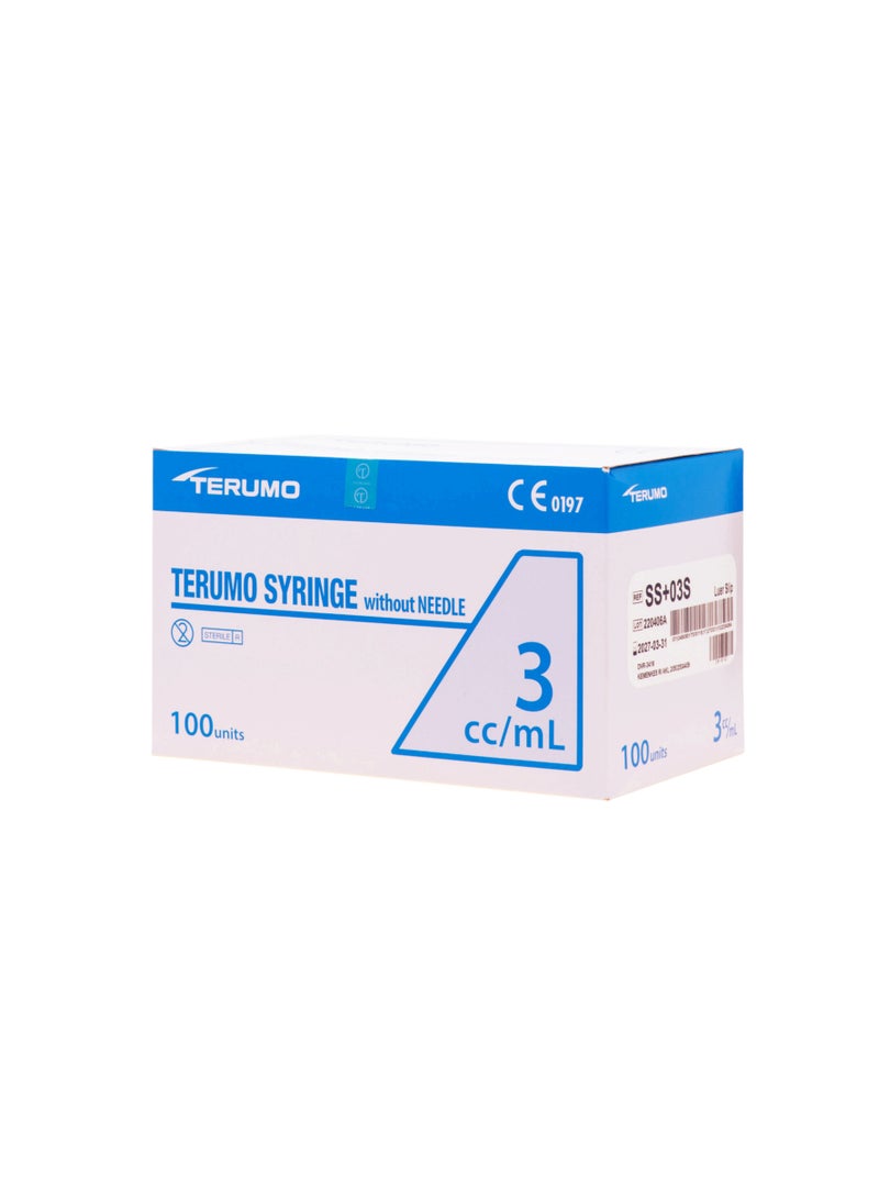 TERUMO Syringe Terumo Without Needle 3ml Leur Slip - Image 1