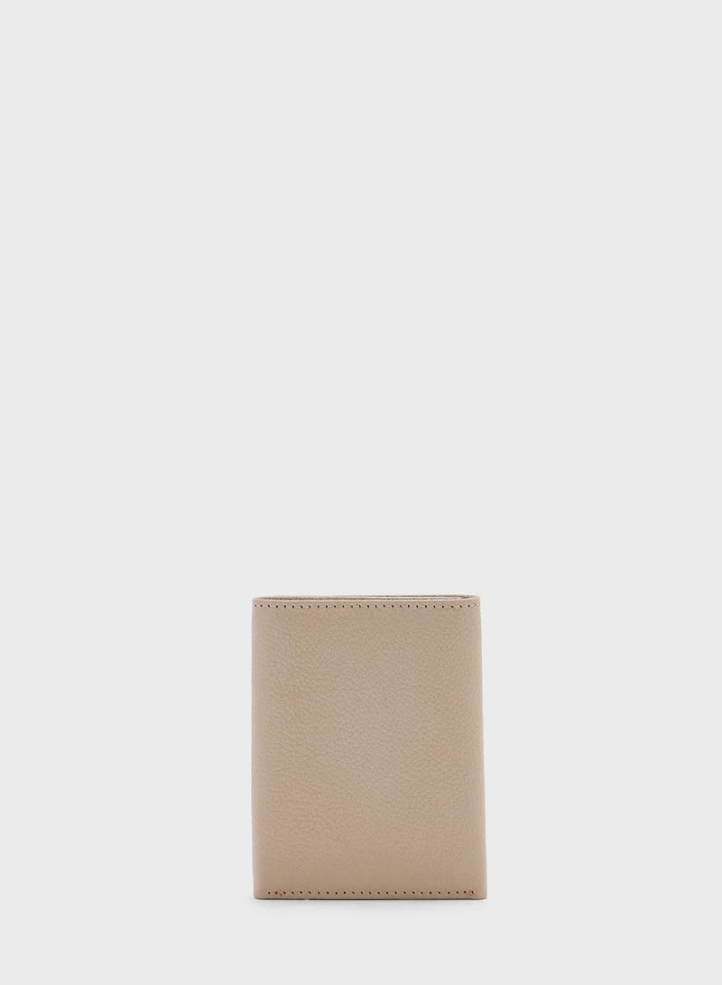 Robert Wood Genuine Leather Tri Fold Wallet