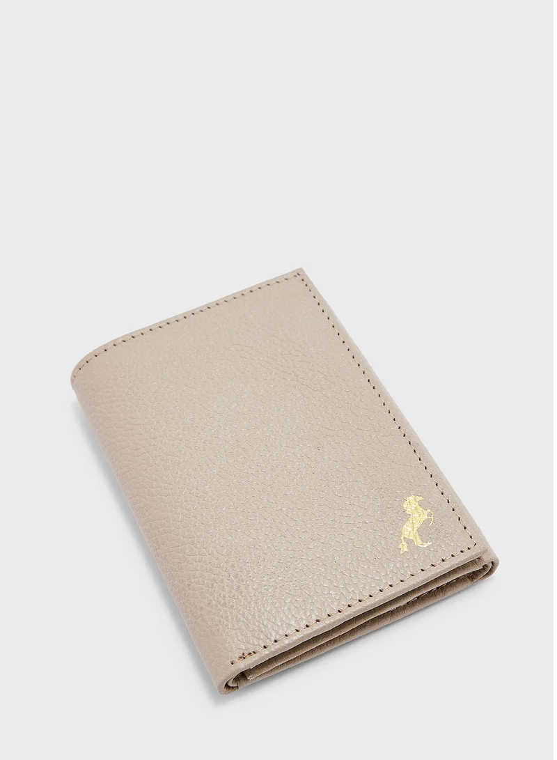 Robert Wood Genuine Leather Tri Fold Wallet