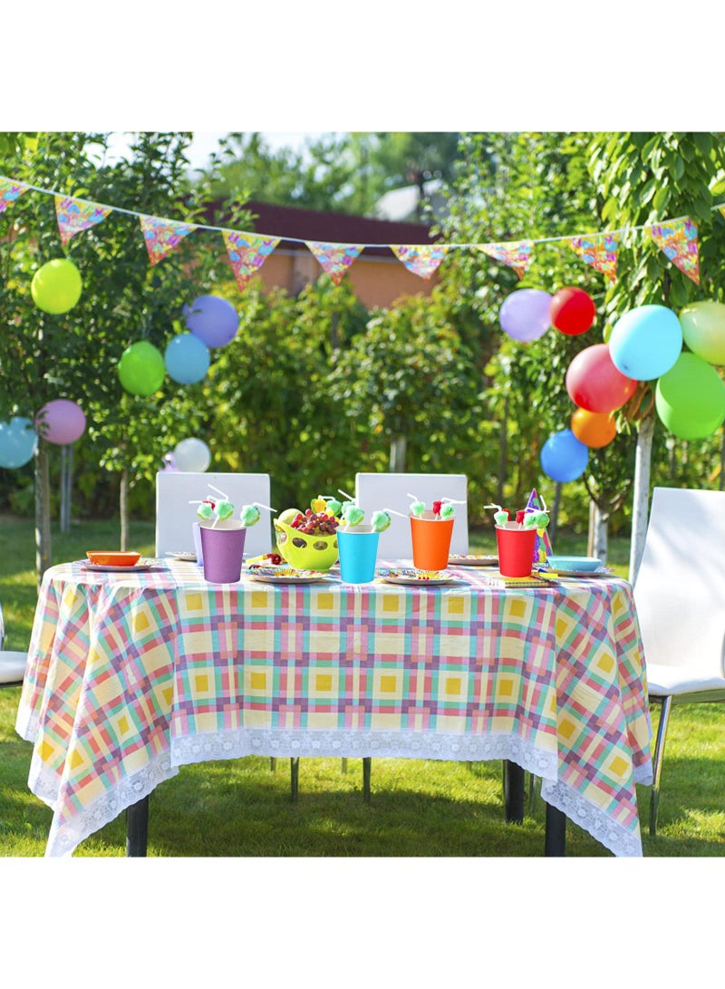 Sweet seven 120 Multicolor Biodegradable Paper Cups - 9oz Party Cups for DIY Holidays, Weddings, 6 Vibrant Colors - Image 4