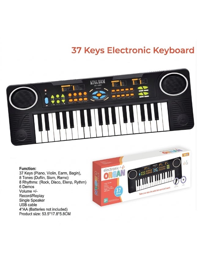 Kids Electronic Piano with Microphone, Musical Keyboard, Musical Instrument - Image 2