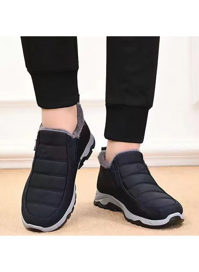 Footoppo Plus Velvet Cotton Shoes Women's Elderly Mother Shoes Winter Middle-aged And Elderly Comfortable Shoes Winter Thickened Warm Shoes For The Elderly Men - Image 1