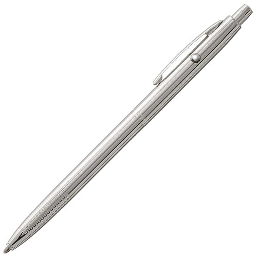 Fisher Space Pen Chrome Shuttle Pen Pressurized Ballpoint Pen Writes Upside Down and in Extreme Temperatures Smooth Black Ink Medium Point Gift Box Made in USA Used On Crewed Space Flights - Image 1