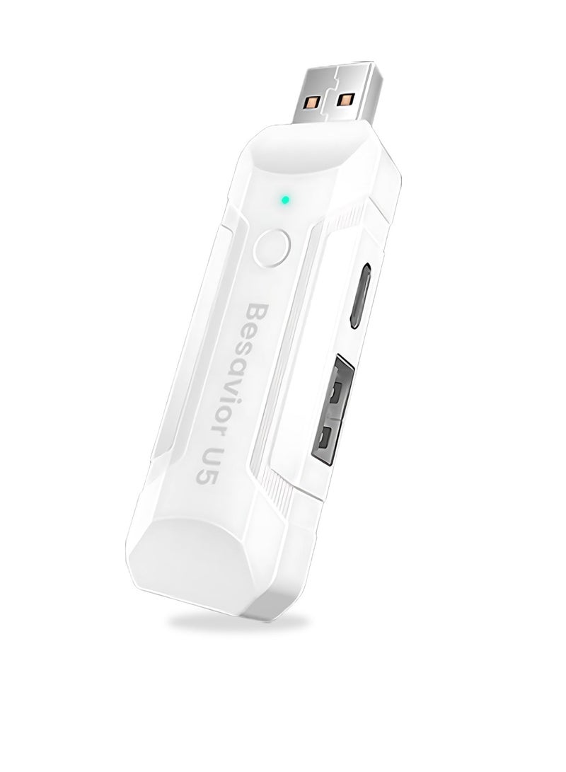 Excefore U5 Converter Adapter Emulator for PS5 Game Console, Wireless Console Adapters, Compatible with XIM Matrix APEX REASNOW S1 Titan Various Peripherals for Various Official PS5 Games - Image 1