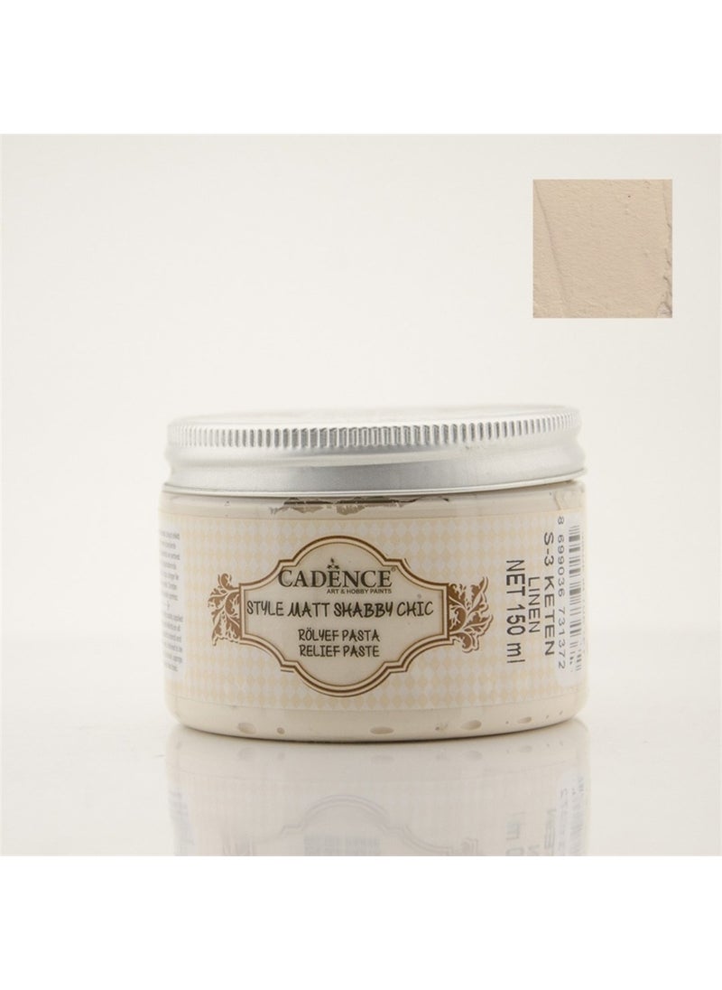 Cadence - SR03 Shabby Chic Relief Paste Mat Linen - Image 1