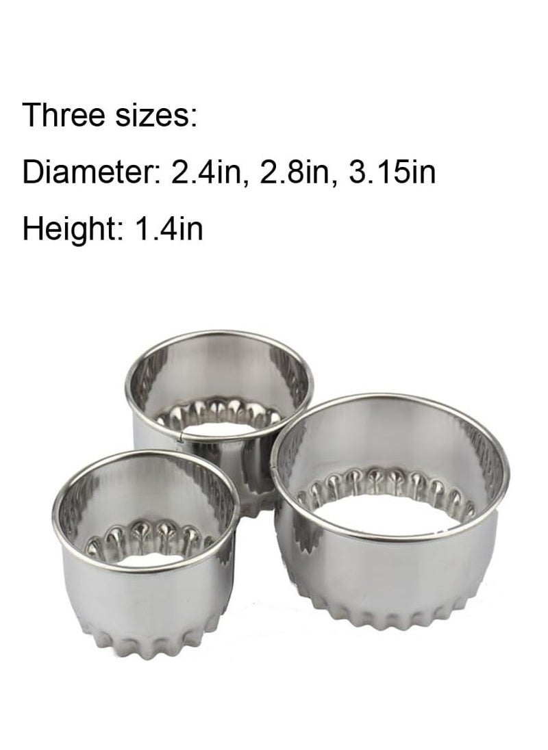 Oasisgalore Stainless Steel Biscuit Cutters, Round Cookie Cutters Perfect for Scones, Mince Pies,and Tarts.  - Image 2