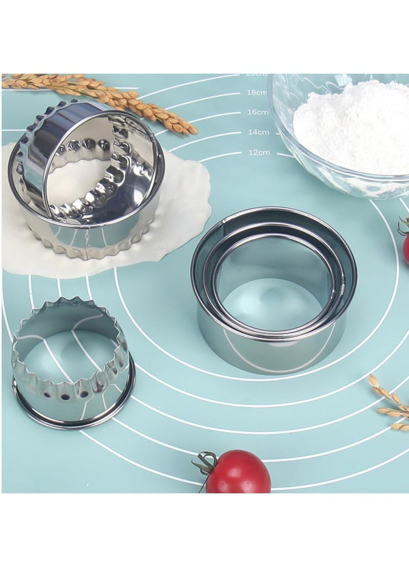 Oasisgalore Stainless Steel Biscuit Cutters, Round Cookie Cutters Perfect for Scones, Mince Pies,and Tarts.  - Image 3