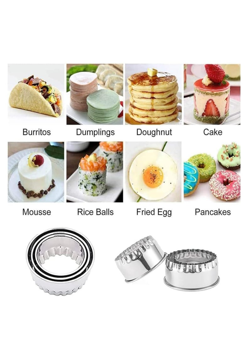 Oasisgalore Stainless Steel Biscuit Cutters, Round Cookie Cutters Perfect for Scones, Mince Pies,and Tarts.  - Image 5