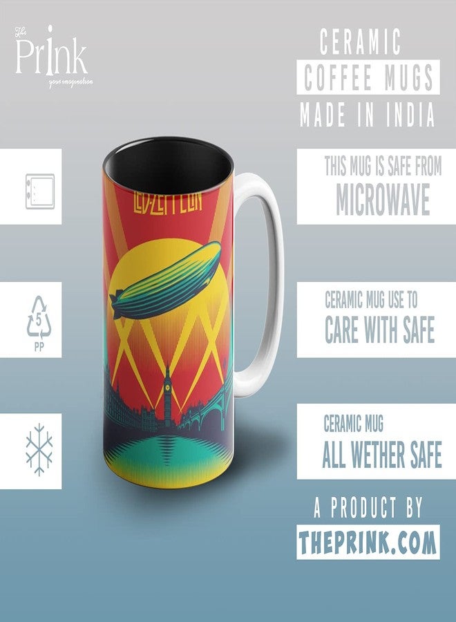 Prink Led Zeppelin Coffee Mug with Print | Rock Band Printed Tea Mug | Gift for Friends |330ml, Microwave & Dishwasher Safe - Image 5