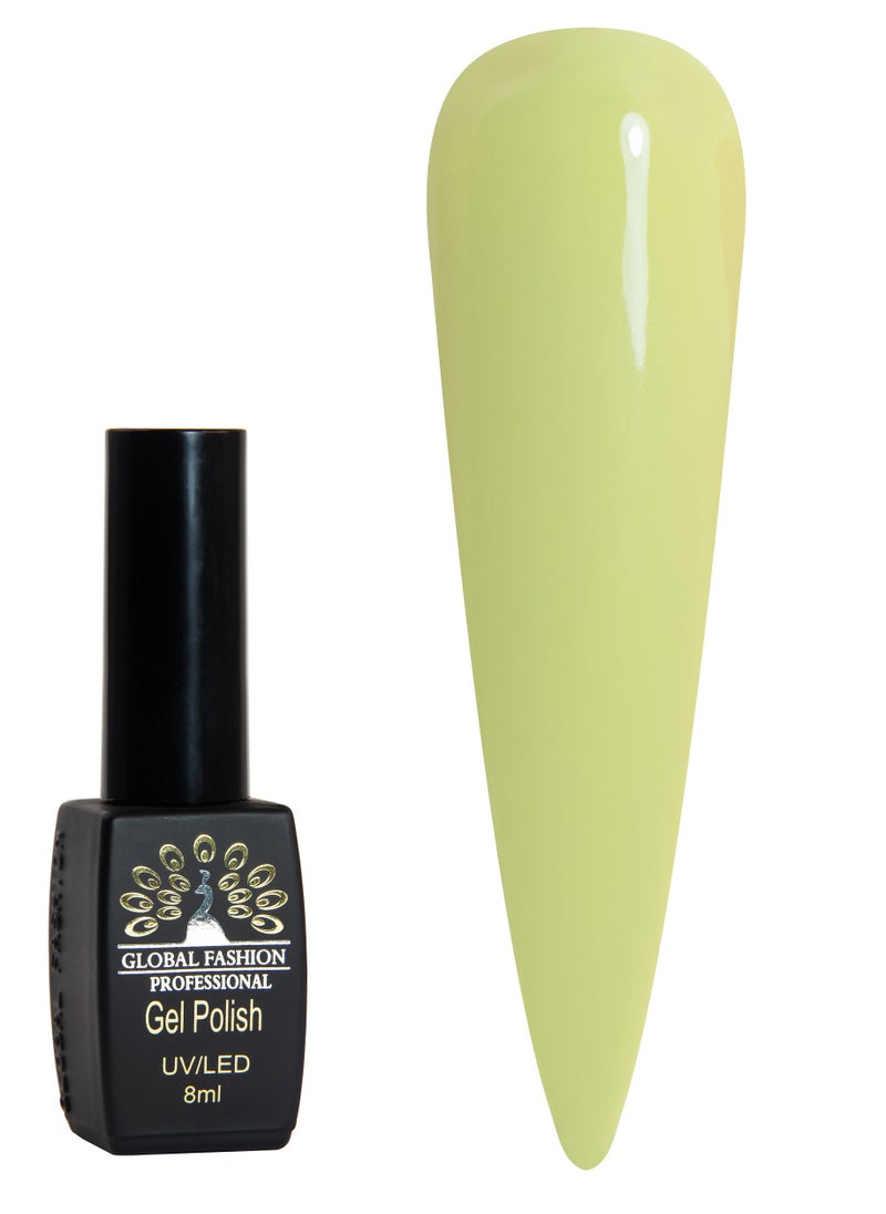 GLOBAL FASHION Global Fashion Black Elite Gel Polish | 132 Colors of Long-Lasting Elegance - 8ml | 308  - Image 1