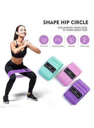 Resistance Bands Fabric,Exercise Bands Non Slip Hip Elastic Bands For Hip, Legs, Butt, Glutes And Thighs Workout, Thick Wide Fitness Loop Circle Resistance Bands, Set Of 3 Pack, Multicolor - pzsku/ZD9FF40612FD0E99C1ED1Z/45/_/1740736245/dd376290-f443-4168-bd24-0b411df9e319