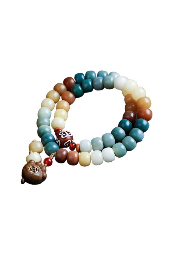 GRADIENT Bodhi Cat Paw Multi-loop Bracelet, High-end Versatile Buddhist Beads Prayer Bracelet Unisex - Image 3