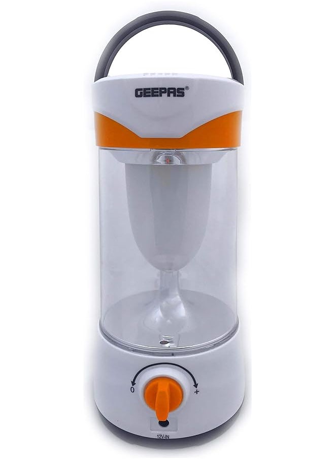 GEEPAS Gse5589 Rechargeable Solar Led Lantern Multi Functional Camping Emergency Lantern Solar Lantern 25 Hours Working Perfect For Power Outages Orange 