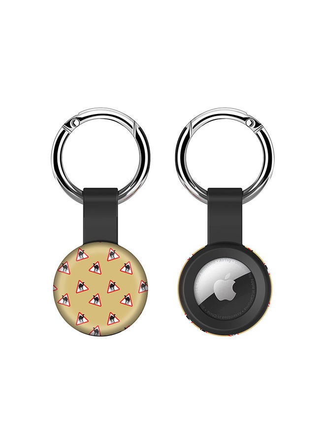 Stylizedd حافظة أير تاج معدنية مع حلقة مفاتيح قوية لتغطية أير تاج من أبل - علامات الجمل - Image 1