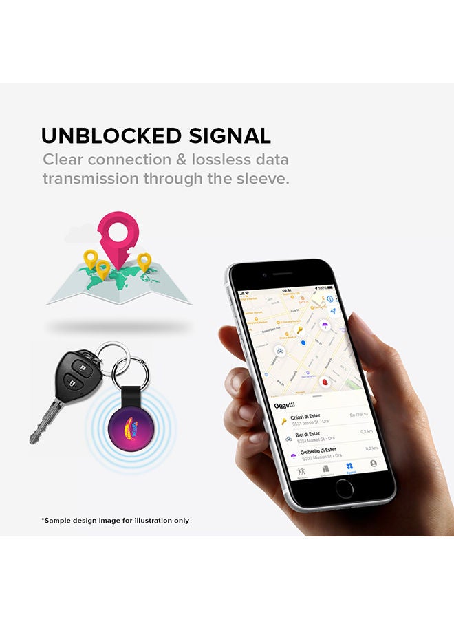 Stylizedd حافظة أير تاج معدنية مع حلقة مفاتيح قوية لتغطية أير تاج من أبل - علامات الجمل - Image 5