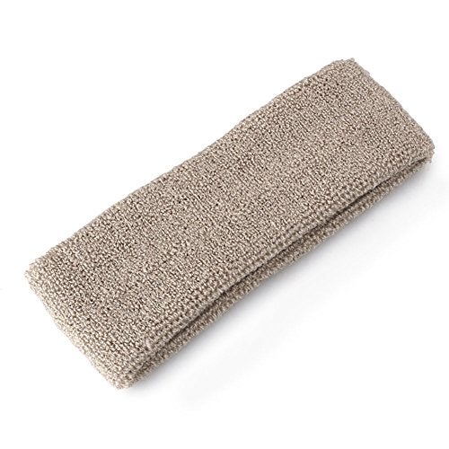 Mallofusa ? 10 PCS Cotton Sports Basketball Headband/Sweatband Head Sweat Band/Brace Gift Party Outdoor Activities (Gray) - Image 2