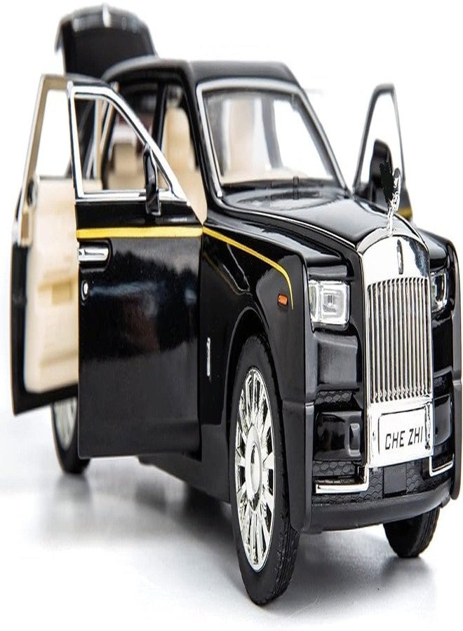 Sky Tech® Rolls Royce Phantom Model Car 1:32 Scale Exclusive Alloy Metal Pull Back Die-cast Car Toy with Openable Doors & Light Music Boys Toys for Kids (Phantom 1:32)【Colors as Per Stock】 - Image 1