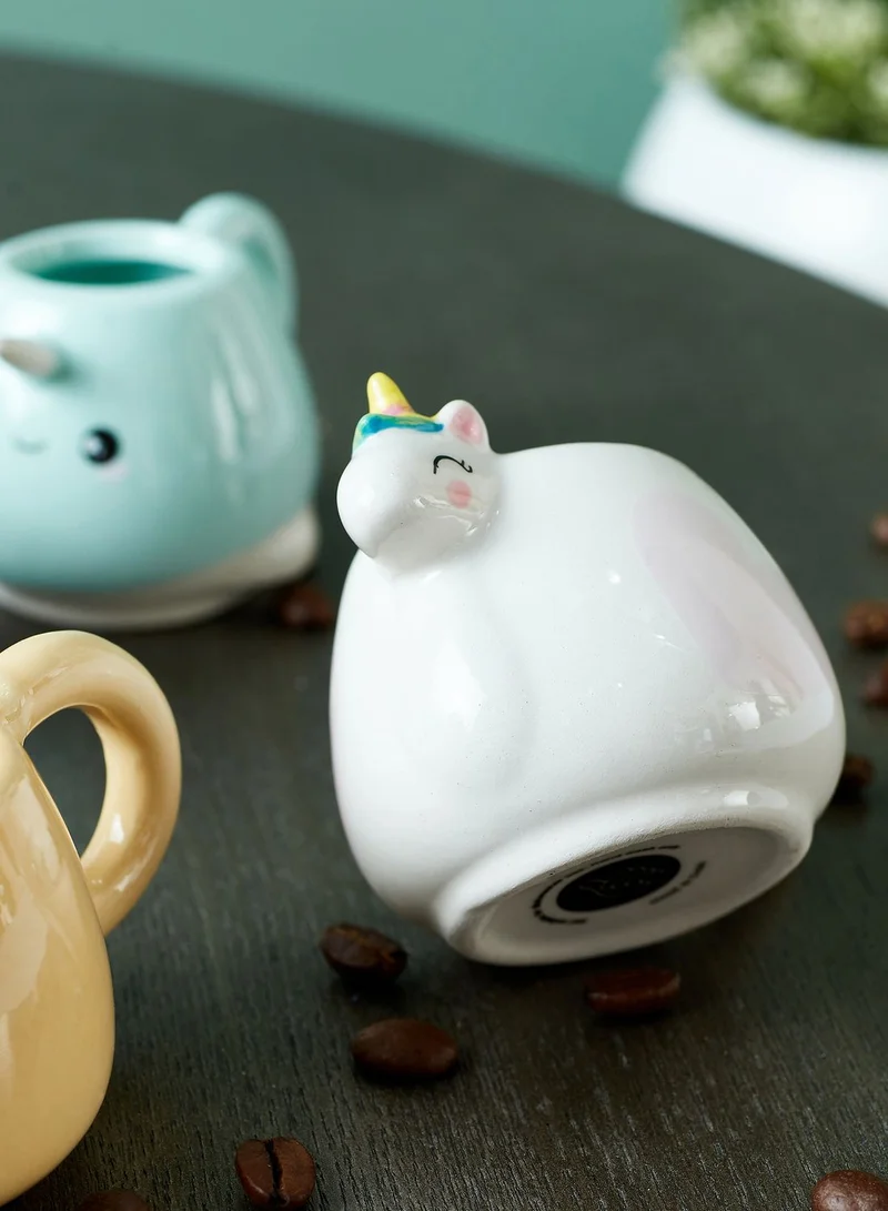 Thumbs Up Set of 4 Shaped Espresso Mugs
