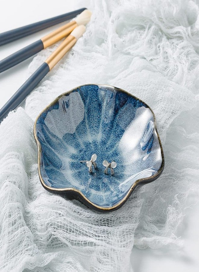 Mecaikru Jewelry Dish, Ceramic Trinket Tray, Small Ring Dish Holder, Key Bowl, Home Decoration, Gifts for Friends Sisters Mother - Image 3
