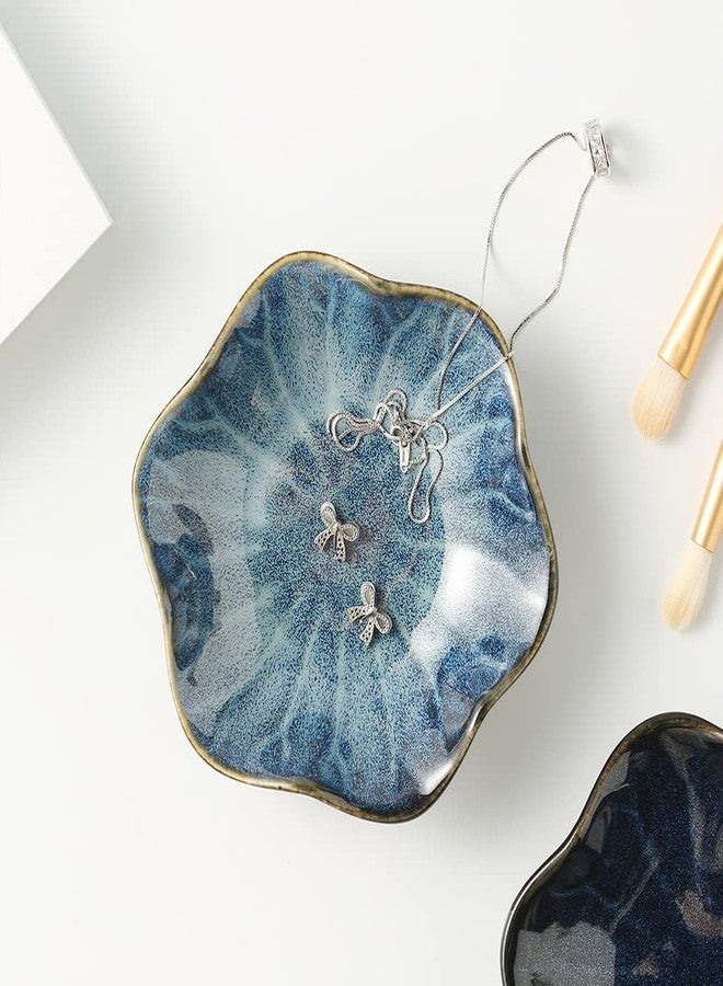 Mecaikru Jewelry Dish, Ceramic Trinket Tray, Small Ring Dish Holder, Key Bowl, Home Decoration, Gifts for Friends Sisters Mother - Image 4