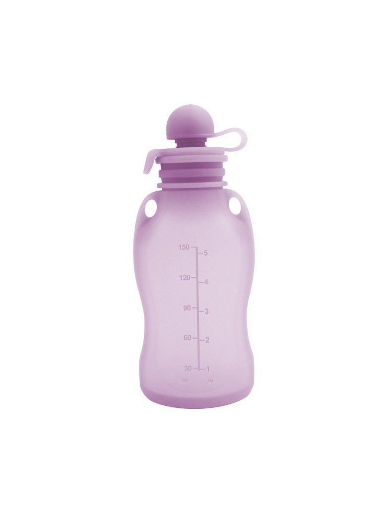 Home Fresh-Keeping Portable Silicone Breast Milk Bag Can Be Refrigerated And Reused Mixed Colors 150ml*5 - Image 3