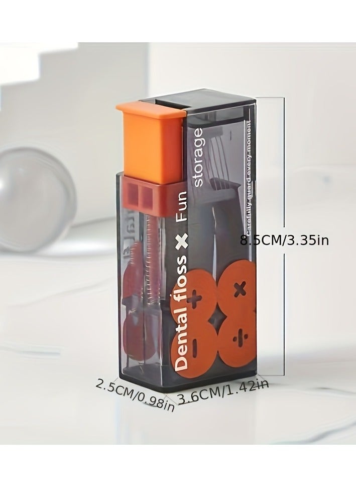 MET Dental Floss Picks Dispenser Storage Boxs, Automatic Floss Pick Dispenser Flossers Storage Box, Portable Dental Floss Holder Case travel must have - Image 5