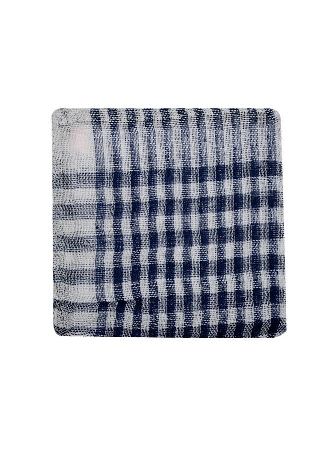 Kuber Industries Duster | Wet Dry Cleaning Napkin | Cotton Kitchen Duster | 300 Gsm Kitchen Cleaning Clothes | Pocha For Kitchen | Car | Desk | Fan | Set Of 6 | 101 | Blue - Image 2